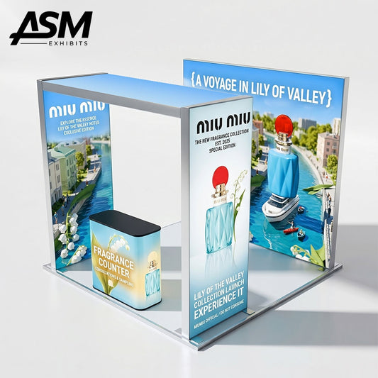 Custom 10x10ft Aluminum Modular Exhibit Booth – view 2