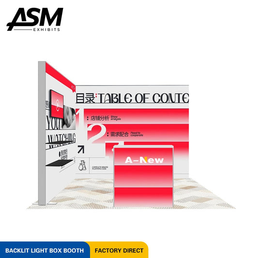 Custom 10x10ft Portable Backwall Exhibition Booth – view 2