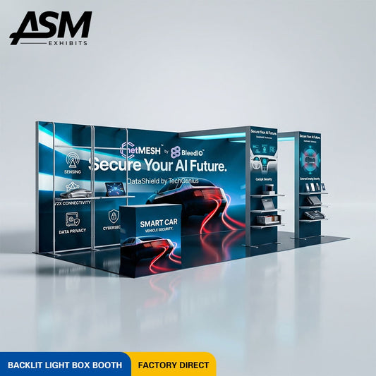 10x20ft Foldable Portable Backlit Exhibition Booth – view 2