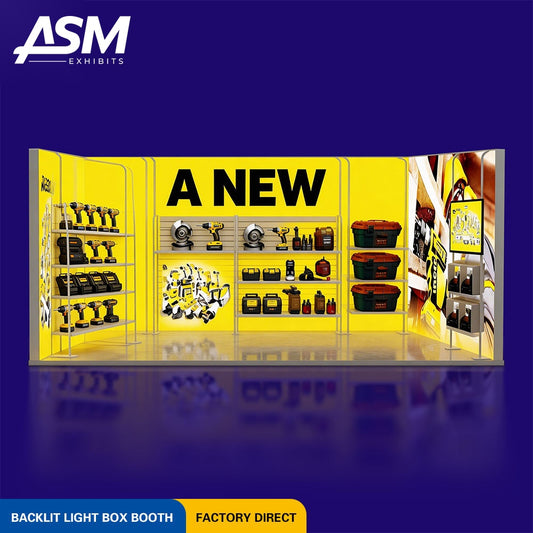 Custom 10x20ft (3x6m) Modular Portable Exhibition Stand – view 2