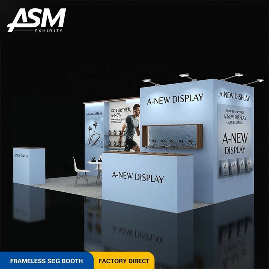 Custom 10x20ft Pop Up Modular System Exhibition Booth – view 2