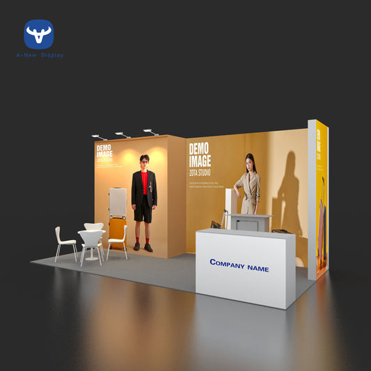 10x10ft (3x3m) Exhibition Booth – Style 074 | ASM Exhibits – View 2