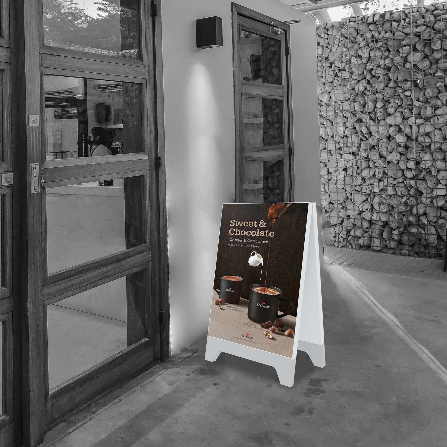 SEG LED Poster Floor Stand – Aluminum Frame Advertising Display – Style 004 – View 5