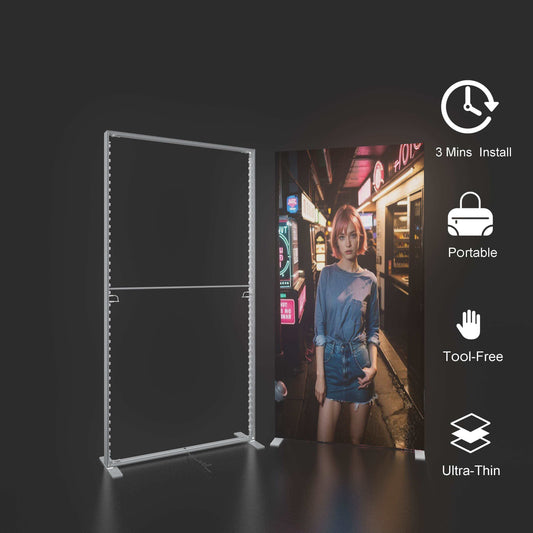 Large SEG LED Light Box 3x2.5m – Trade Show Backdrop – Style 122 – View 2