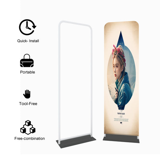 EZ Tube Tension Fabric Banner Stand – Portable Trade Show Display – Style 93 – View 2