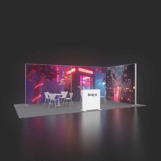 Large SEG LED Light Box 3x2.5m – Trade Show Backdrop – Style 213 – View 2