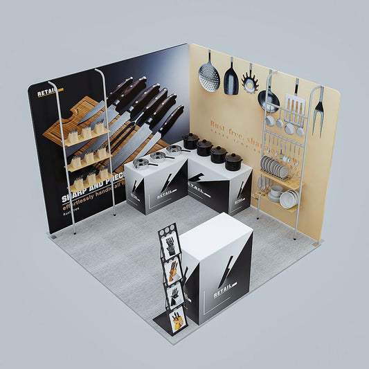 10x10ft (3x3m) Exhibition Booth – Style 040 | ASM Exhibits – View 2