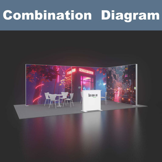 Large SEG LED Light Box 3x2.5m – Trade Show Backdrop – Style 194 – View 2