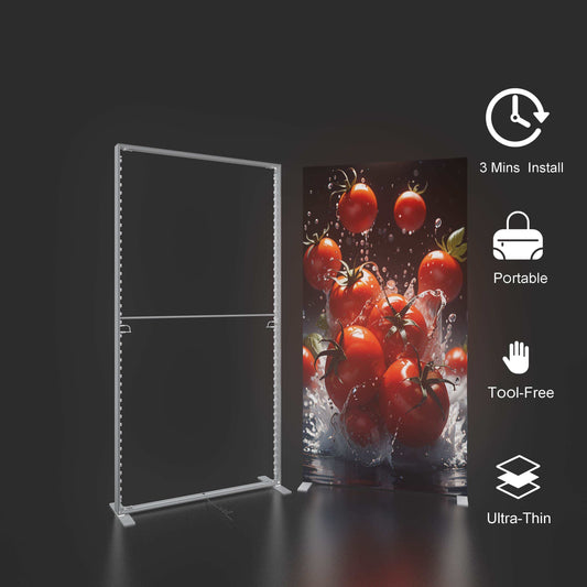 Large SEG LED Light Box 3x2.5m – Trade Show Backdrop – Style 110 – View 2