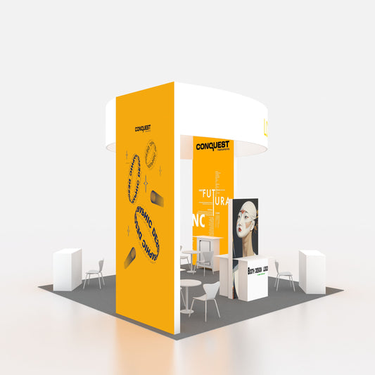 10x10ft (3x3m) Exhibition Booth – Style 036 | ASM Exhibits – View 2