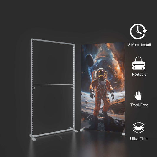 Large SEG LED Light Box 3x2.5m – Trade Show Backdrop – Style 107 – View 2