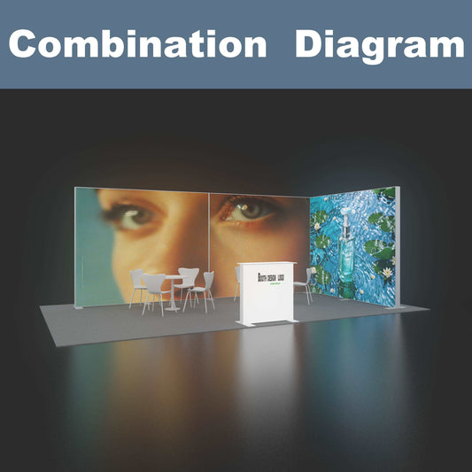 SEG 120mm LED Light Box – Trade Show Backdrop Display – Style 189 – View 2
