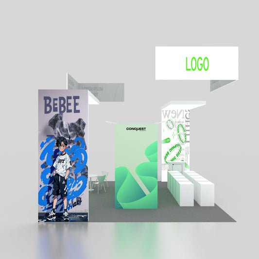 20x20ft (6x6m) Exhibition Booth – Style 008 | ASM Exhibits – View 2