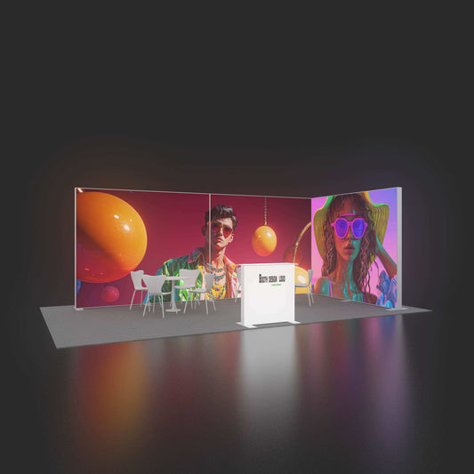 Large SEG LED Light Box 3x2.5m – Trade Show Backdrop – Style 238 – View 2