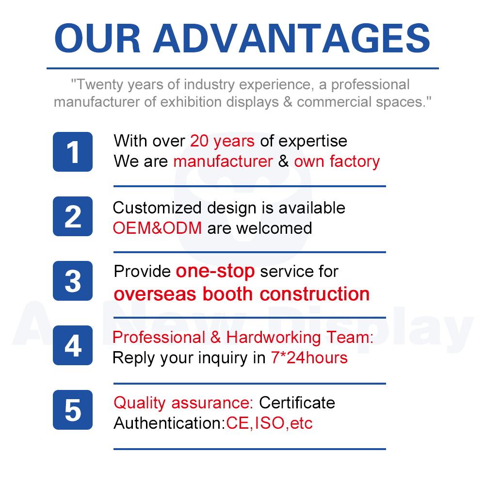 Large Exhibition Booth Display – 10x10 to 20x20ft Tension Fabric – Style 73 – View 6