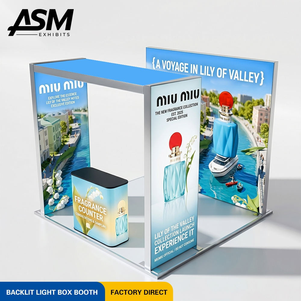 10x10ft Foldable Modular Exhibition Booth – view 1