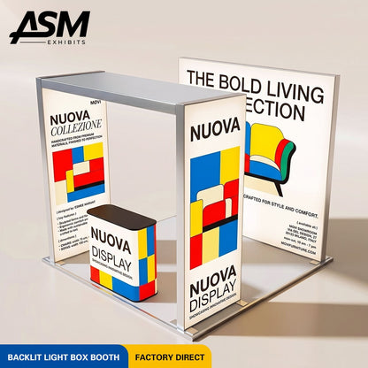 10x10ft Tension Fabric Trade Show Display – view 1