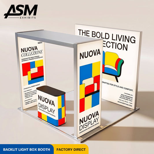 10x10ft Tension Fabric Trade Show Display – view 1