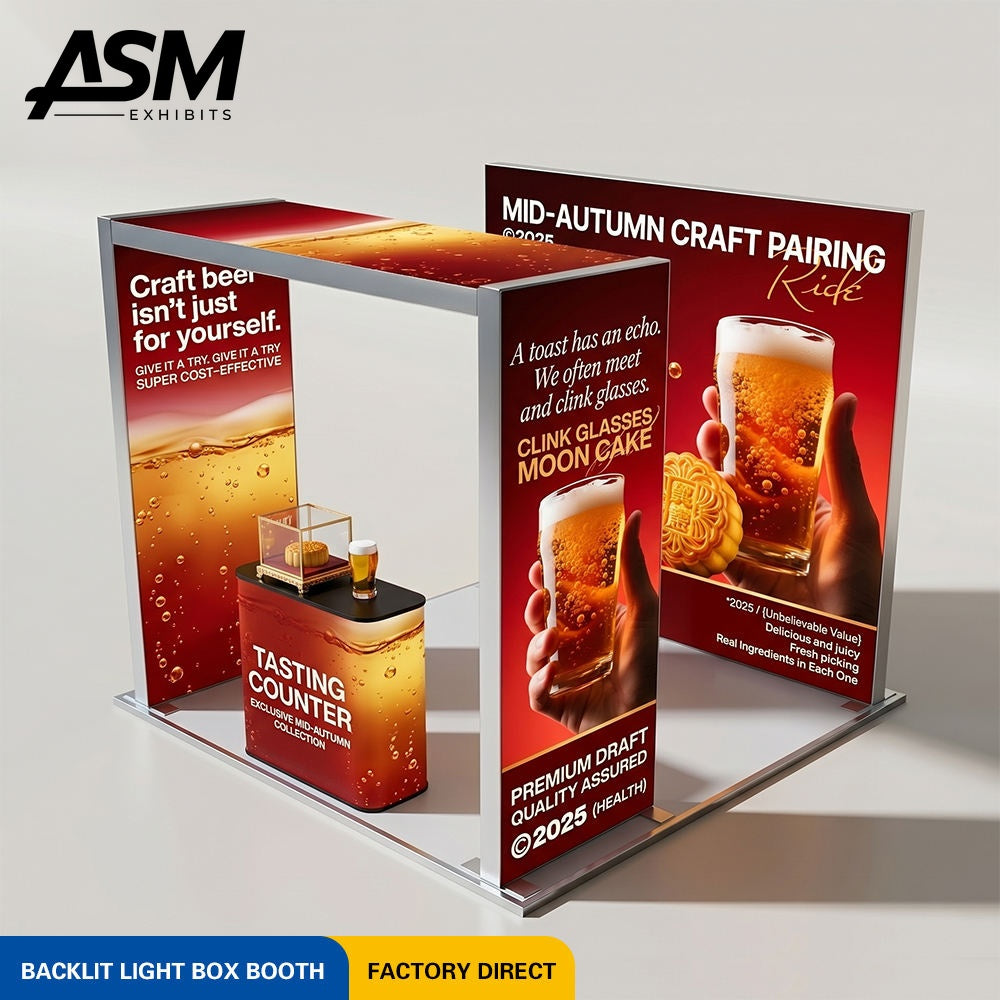 Custom 10x10ft Aluminum Modular Exhibit Booth – view 1