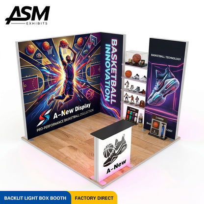 Custom 10x10ft Modular Exhibition Stand – view 1