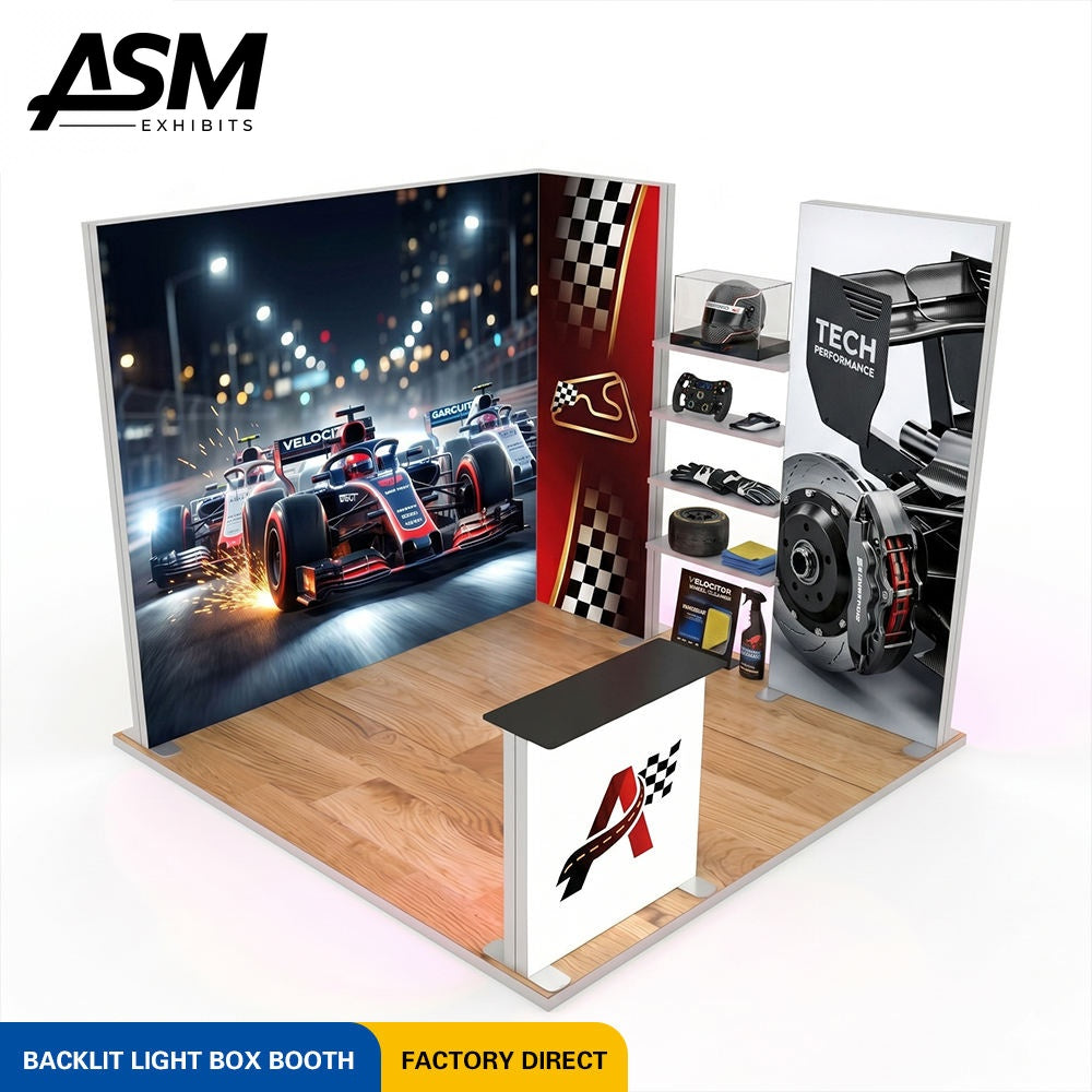 Custom 10x10ft Inline Trade Show Booth – view 2
