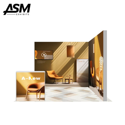 10x10ft Fast Setup Trade Show Display Booth – view 2