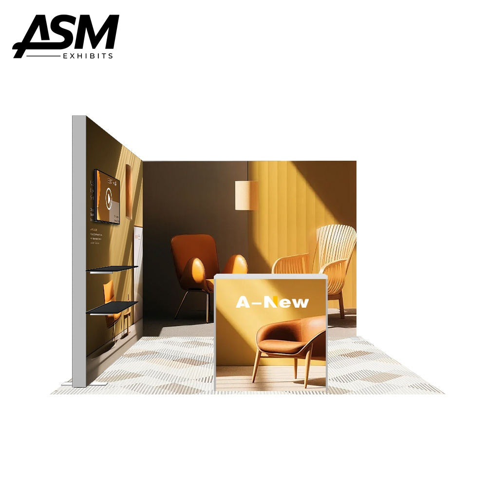 10x10ft Fast Setup Trade Show Display Booth – view 3