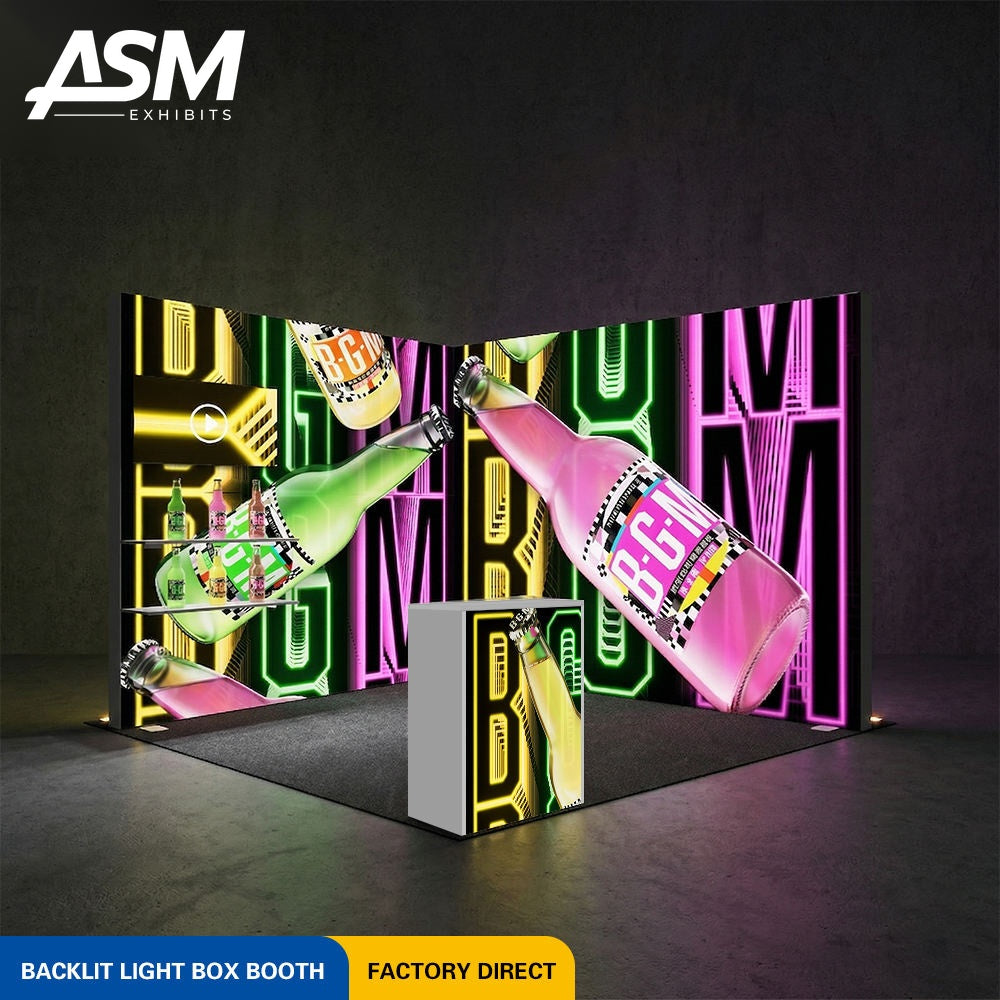 Custom 10x10ft Double Sided Trade Show Booth – view 1