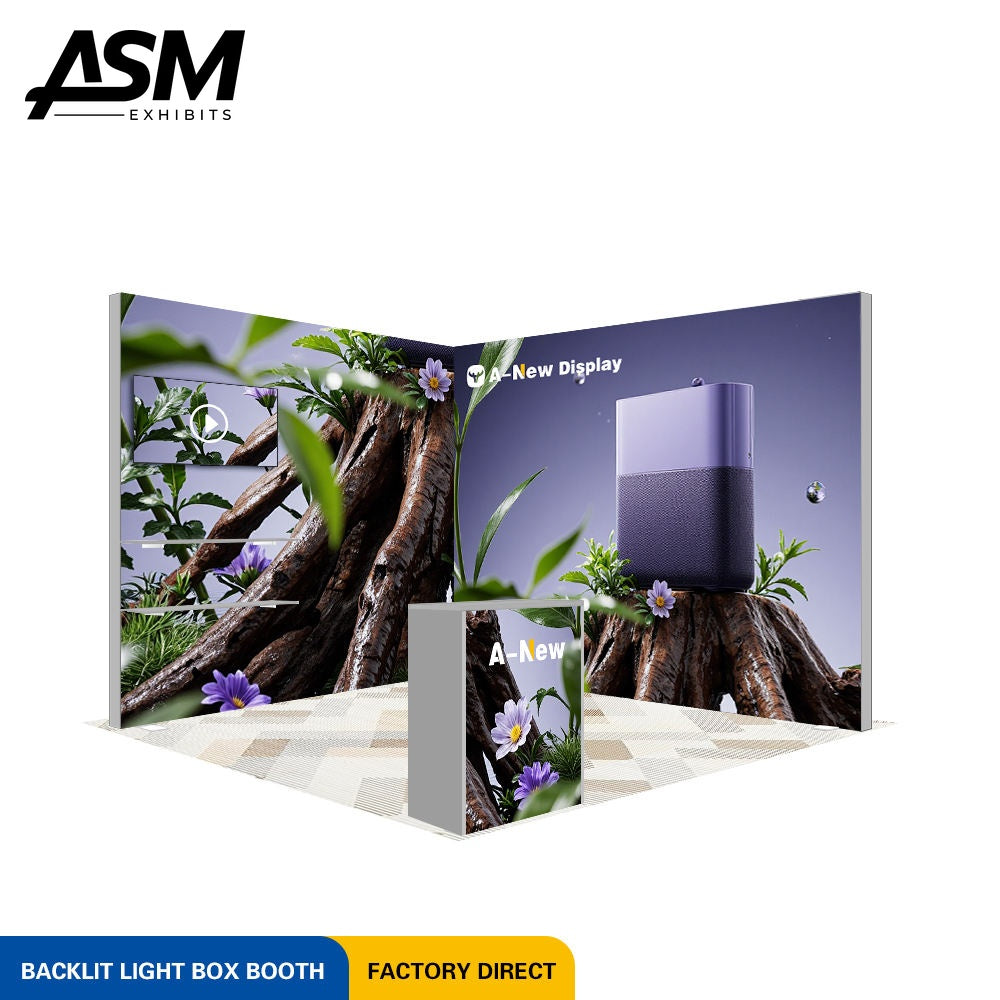 Custom 10x10ft Graphic Wall Trade Show Booth – view 2