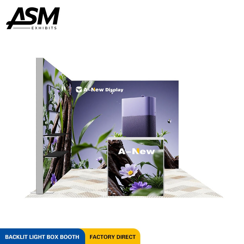 Custom 10x10ft Graphic Wall Trade Show Booth – view 3