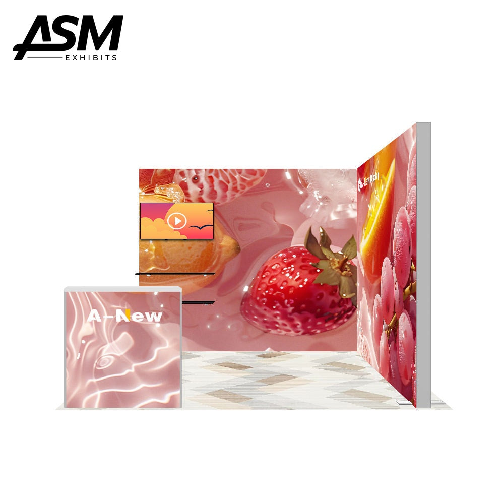 10x10ft Branded Exhibition Booth Display – view 3