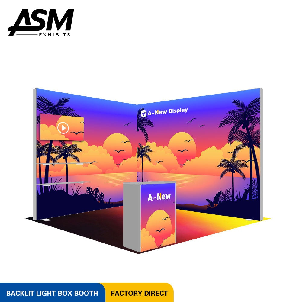 Custom 10x10ft High Impact Trade Show Stand – view 1