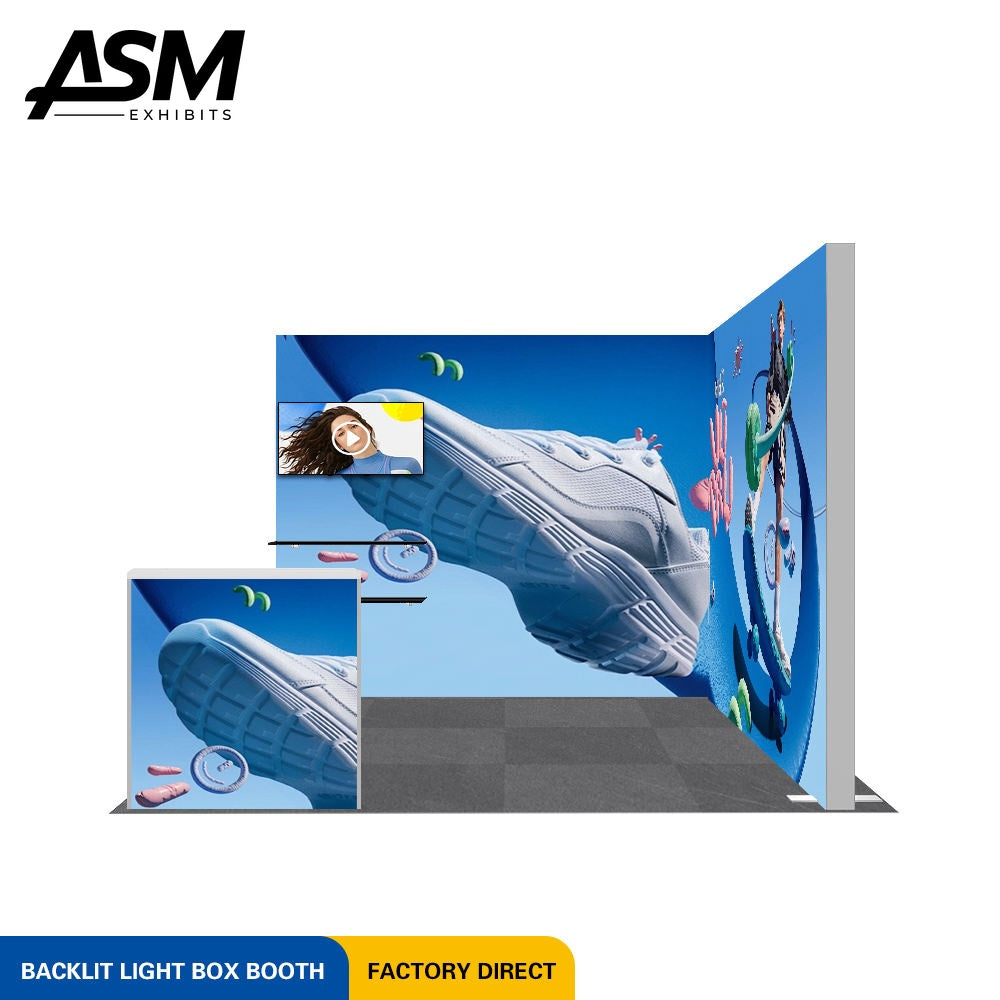 10x10ft Quick Assemble Exhibition Booth – view 2