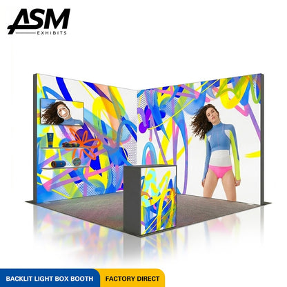 Custom 10x10ft Professional Trade Show Display – view 1