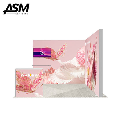 10x10ft Stretch Fabric Exhibition Stand – view 3