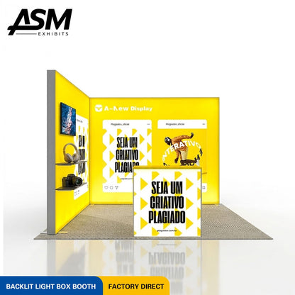 10x10ft Trade Show Booth with Shelving – view 2