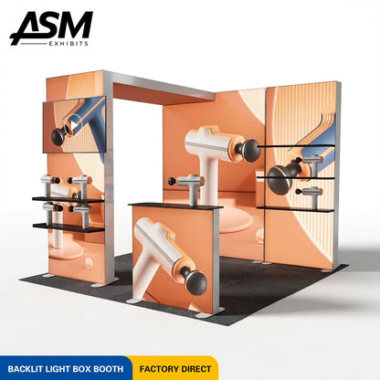 10x10ft Island Trade Show Display Booth – view 2