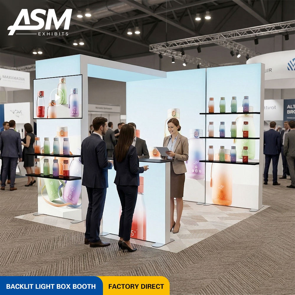 Custom 10x10ft Tower Trade Show Exhibit – view 1