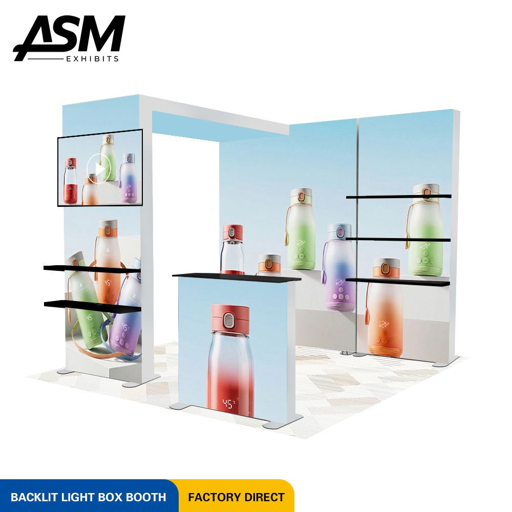 Custom 10x10ft Tower Trade Show Exhibit – view 2