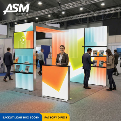 10x10ft Hanging Banner Trade Show Booth – view 1