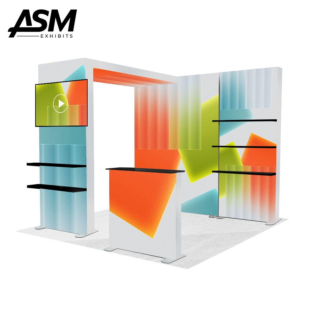 10x10ft Hanging Banner Trade Show Booth – view 2