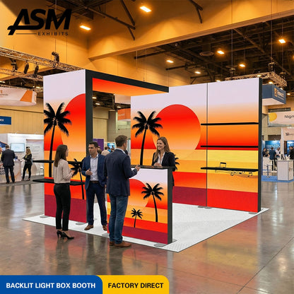 Custom 10x10ft Hybrid Trade Show Exhibit – view 1
