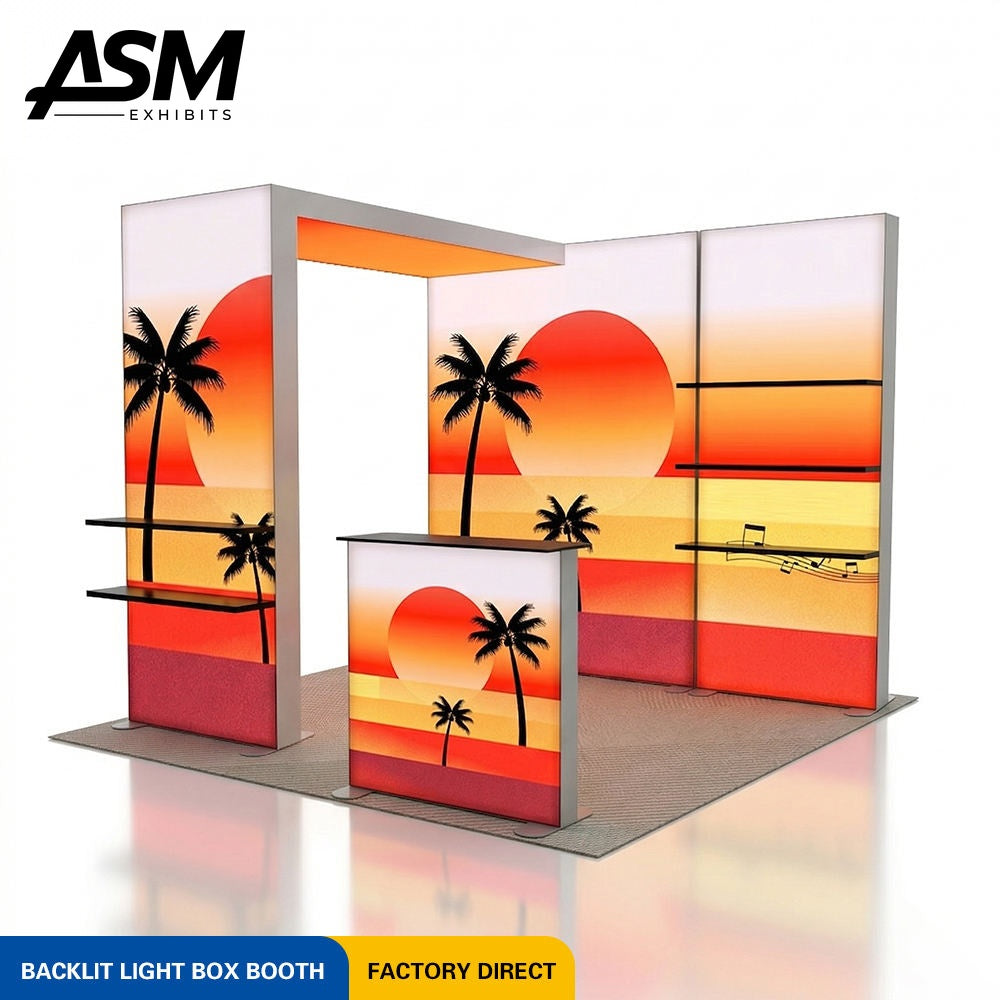 Custom 10x10ft Hybrid Trade Show Exhibit – view 2