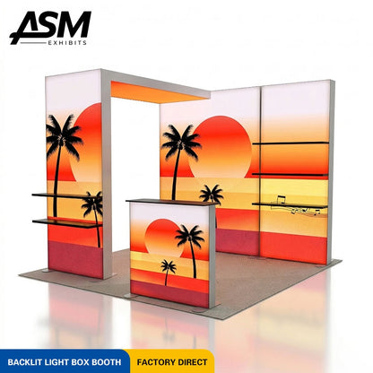 Custom 10x10ft Hybrid Trade Show Exhibit – view 2