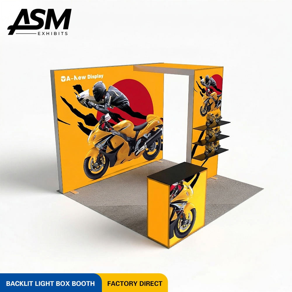 10x10ft Backwall Trade Show Display Booth – view 2