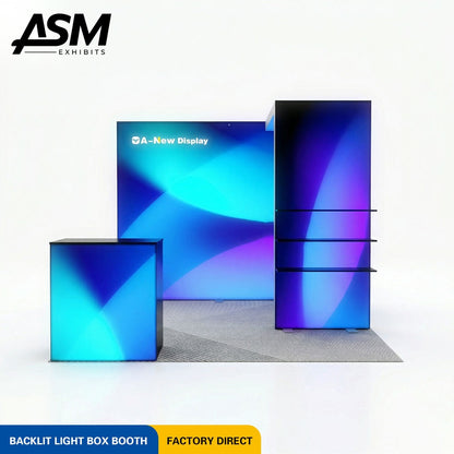 Custom 10x10ft Graphic Print Exhibition Booth – view 1