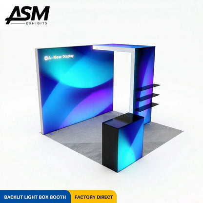 Custom 10x10ft Graphic Print Exhibition Booth – view 2