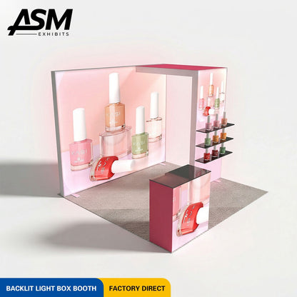 10x10ft Straight Backwall Trade Show Booth – view 1