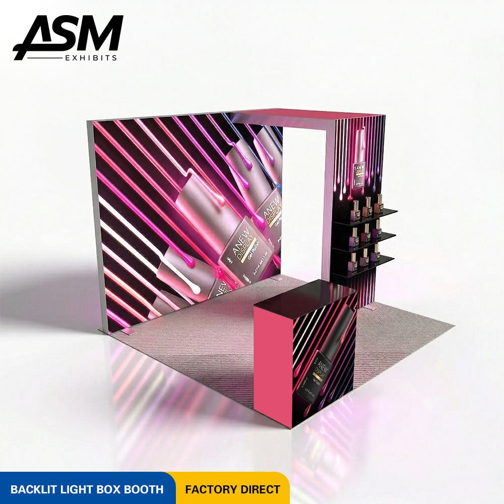 Custom 10x10ft SEG Frame Exhibition Stand – view 1
