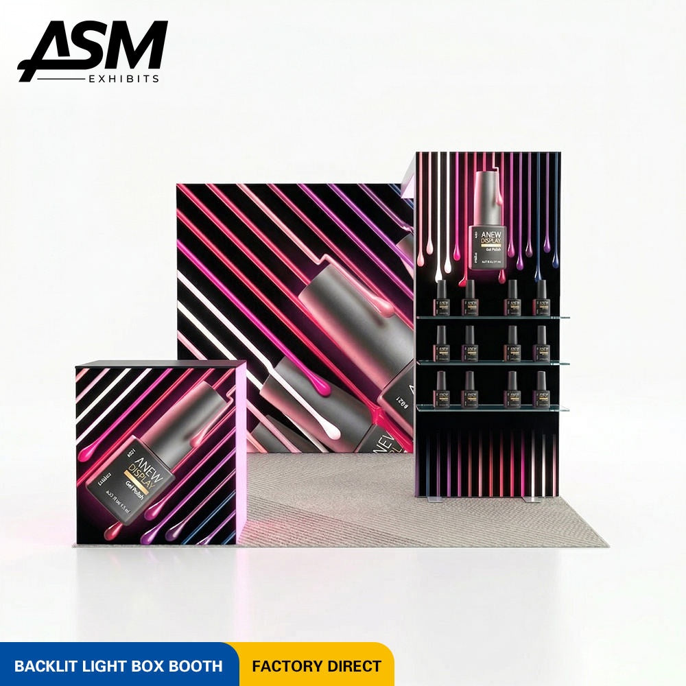 Custom 10x10ft SEG Frame Exhibition Stand – view 2